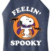 Women's Peanuts Feelin Spooky Graphic High Neck Tank - Heather Blue - Large - 2 of 4