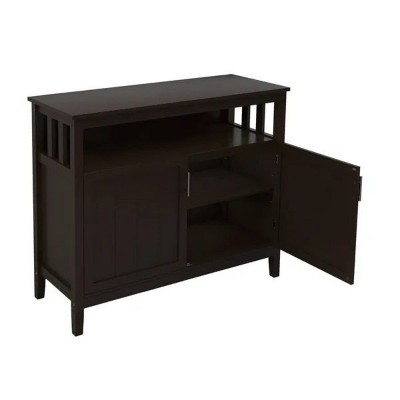 LunaLulinlk Kitchen storage sideboard and buffet server cabinet-Brown