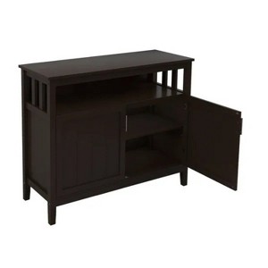 LunaLulinlk Kitchen storage sideboard and buffet server cabinet-Brown - 1 of 4