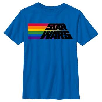 Kids Star Wars Pride Classic Logo Target : T-shirt Rainbow