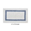 Hotel Bath Rug 100% Premium Cotton Tufted Weave Two Tone Reversible Bathroom Rug, Super Soft Absorbent, Machine Washable Bath Mat - 3 of 4