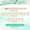 Unique Bargains Aluminum Alloy Rulers with Centimeters Millimeters Inches and Conversion Table - 2 of 4
