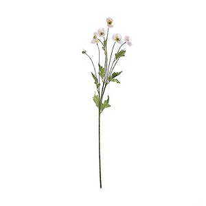 Home Collection 2-Pack 33” Silk Artificial Poppy Flower Bushes – Long ...