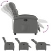 CLIHOME Modern Recliner Chair Push Back, Breathable Fabric Lounge Chair with Padded Arms, Manual Reclining Accent Chair - 3 of 4