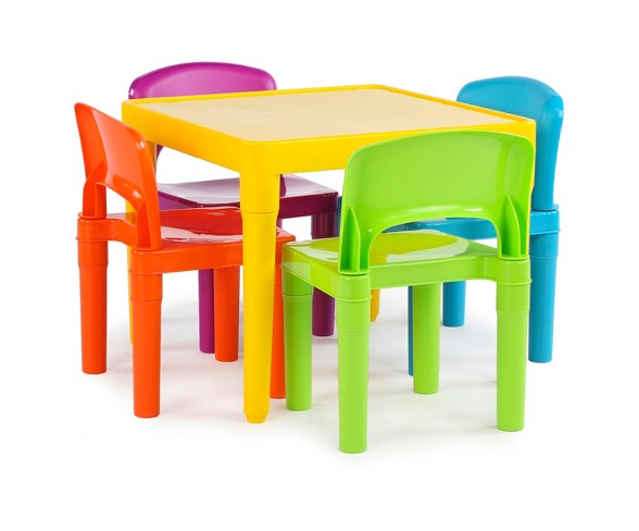 Plastic Table and 4 Chairs - Primary - Tot Tutors