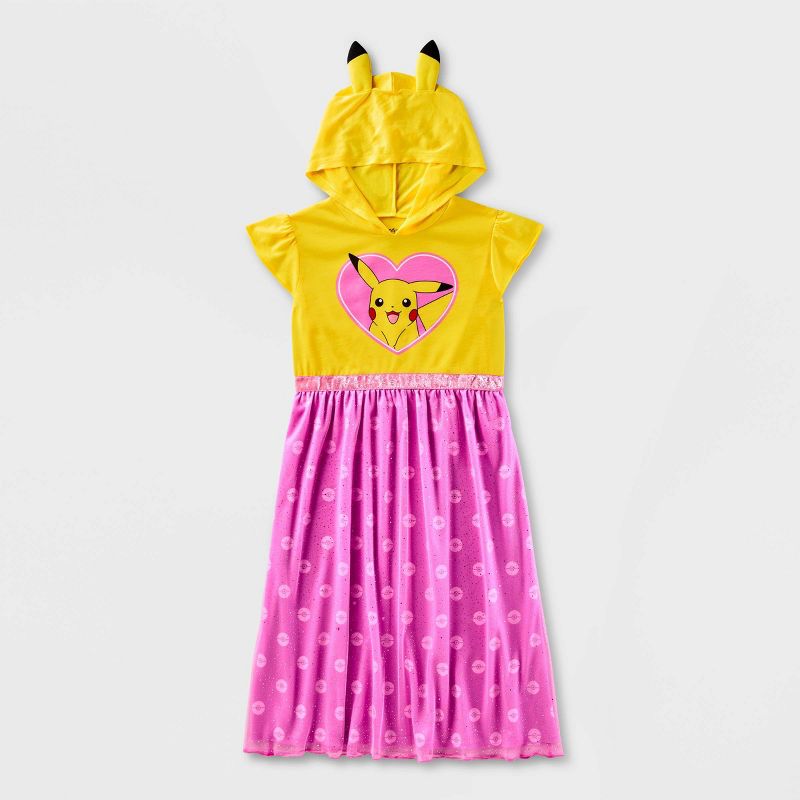 Girls&#39; Pokémon Pikachu Fantasy NightGown - Yellow, 1 of 4