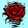 Women's Design By Humans Rugged Rose By Adamzworld Racerback Tank Top - 2 of 3