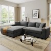 Whisen Large Sectional Sofa with Thick Cushions & Charging Ports - 3 of 4