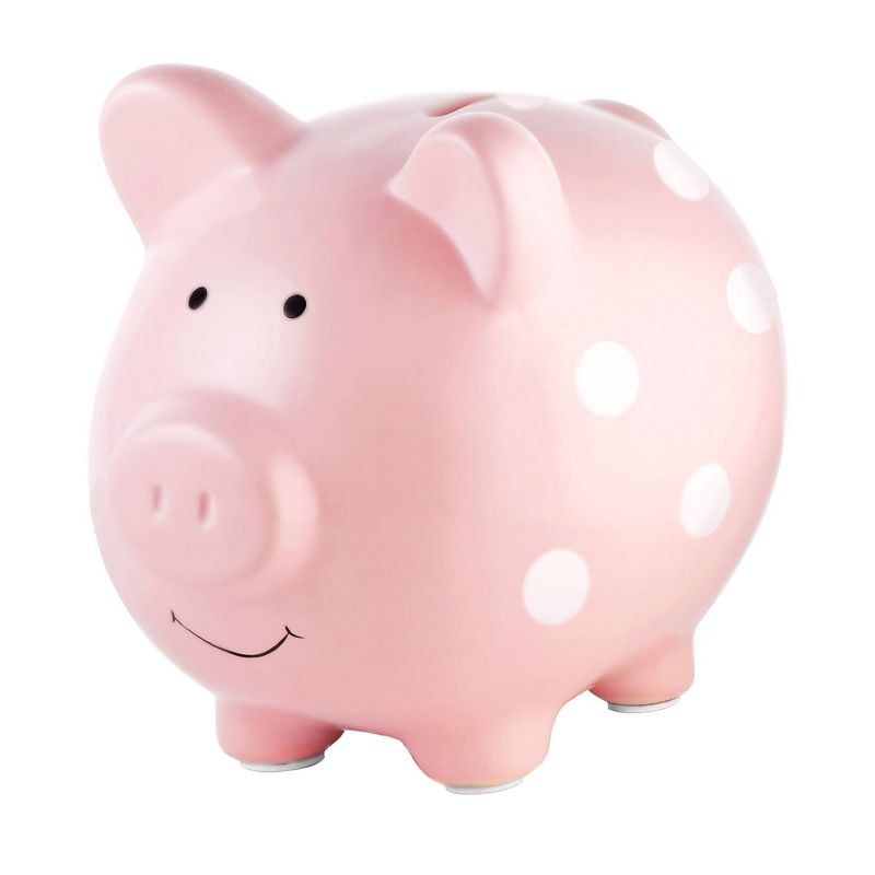 Pearhead Piggy Bank - Pink Polka, 1 of 10