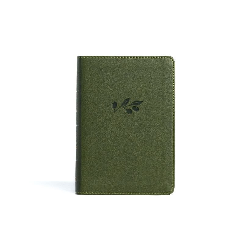 KJV Large Print Compact Reference Bible, Olive Leathertouch - by  Holman Bible Publishers (Leather Bound), 1 of 2