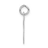 Black Bow Jewelry 14k White Gold, Madison Collection, Medium Script Initial Pendant A-W - 2 of 4