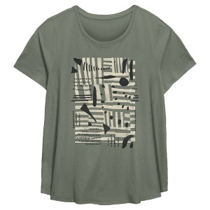 Women's Lost Gods Abstract Shapes T-Shirt - 1 of 3