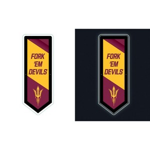 Evergreen Ultra-Thin Glazelight LED Wall Decor, Pennant, Arizona State University- 9 x 23 Inches Made In USA - 1 of 4