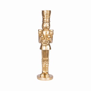 Gallerie II 8.9" Medium Gold Nutcracker Decorative Christmas Figurine - 1 of 4