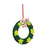 Transpac 12.99 in Multicolor Polyester Christmas Layered Leaf Wreath for Holiday Decor - 2 of 4