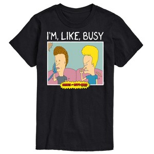 Men's - Beavis & Butthead - I'm Like Busy Short Sleeve Graphic T-Shirt - 1 of 4