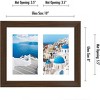 Americanflat Double Picture Frame with shatter-resistant glass - Horizontal and Vertical Formats for Wall -  Available in a variety of Colors - 3 of 4