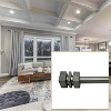 Versailles Esencial Cleft Steel Heavy Duty Curtain Rod Set for Windows Antique Silver - 4 of 4