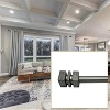 Versailles Esencial Cleft Steel Heavy Duty Curtain Rod Set for Windows Antique Silver - image 4 of 4