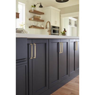 Golden Champagne 9.563" Cabinet Drawer Pull with Mounting Hardware