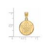 Black Bow Jewelry 14k Yellow Gold Toronto Maple Leafs NHL Medium Pendant - 2 of 3