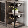 Wine Bar Cabinet, Liquor Cabinet for Liquor and Glasses, TV Stand & Wine Cabinets with Storage - 4 of 4