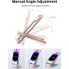 Attop Cell Phone Stand, Foldable Aluminum Adjustable Phone Holder for Desk Portable Travel Holder Office Desk Accessories - 4 of 4