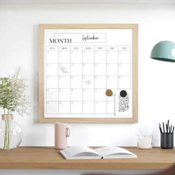 Magnetic Calendar Board, Dry Erase Board for Wall, Wall Mount