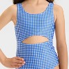 Girls' Gingham Printed One Piece Swimsuit - Cat & Jack™ - 3 of 3