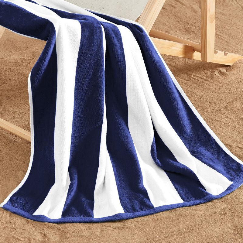 Cotton Classic Cabana Stripe Beach Towel 4 Pack - Great Bay Home, 2 of 7