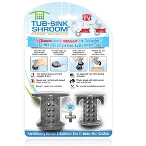 TubShroom & SinkShroom Gray Combo Pack for Drain Protection - 1 of 1