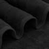 BRINJOY Luxury Bath Towel Set of 8 - 100% Turkish Cotton Super Absorbent, 2 Luxury Bath Towels 700GSM, 2 Hand Towels, 4 Washcloths, Black - 4 of 4