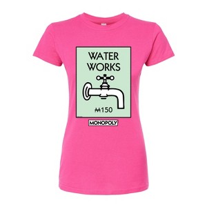 Women's - Monopoly - Waterworks Fitted Graphic T-Shirt - 1 of 2