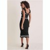 VENUS Womens Ruffle Contrast Midi Dress - 3 of 4