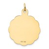 Black Bow Jewelry 14k Yellow Gold Graduation Day Brocaded Disc Charm, 22mm - 3 of 4