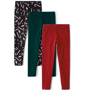 The Children's Place Girls Holiday Leggings 3-Pack - 1 of 3