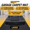 AutoFloorGuard AFG8020 20 Foot x 7.3 Foot Golf Cart Large Size Garage Carpet Containment Mat with Stay-Put Corners and Anti-Slip Backing, Black - 3 of 4