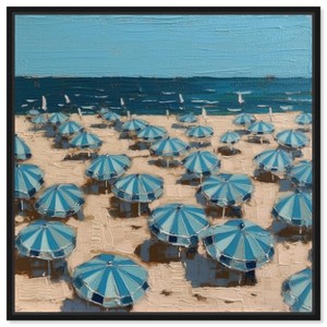 Art Remedy Italian Beach Colorful Coastal Wall Art Framed - 1 of 4