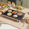 HOMCOM Electric Warming Tray with Adjustable Temperature, Food Warmer with Cool-Touch Handles & Non-Slip Feet for Parties, Buffets, Gatherings, Black - 2 of 4