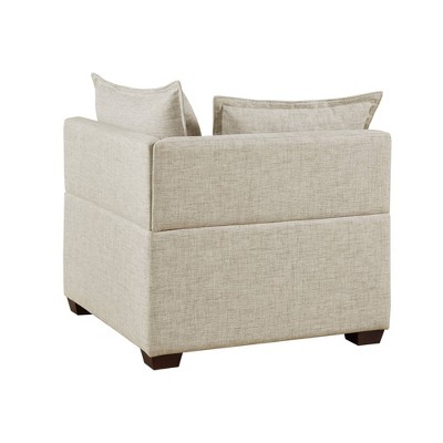 Molly 35" Linen Modular Corner Chair