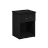 Furinno Mid-Century Nightstand Bedside End Table W/Drawer & Open Storage Cube,Americano - 3 of 4