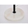 Elegant Lighting Eclipse 2 Lights Brass Table Lamp With Frosted White Glass - 3 of 4