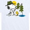 Boys' - Peanuts - Snoopy Woodstock Fishing Short Sleeve Graphic T-Shirt - 2 of 4