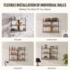 Munora Industrial Pipe Shelf 3 Tier 41.5x9.84in Wall-Mount for Kitchen Bedroom - 4 of 4