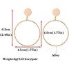 Infinity Circle Stud Earrings - Double Loop Hollow Design Symbolizing Eternal Flow and Good Fortune - 3 of 4