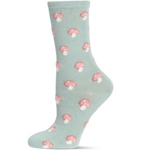 Memoi Women's Soft Mushroom Cashmere Crew Socks - 1 of 4
