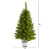 3ft. Pine Artificial Christmas Tree with 50 Warm White Lights and 114 Branches – Perfect Mini X-Mas Holiday Accent - 2 of 4