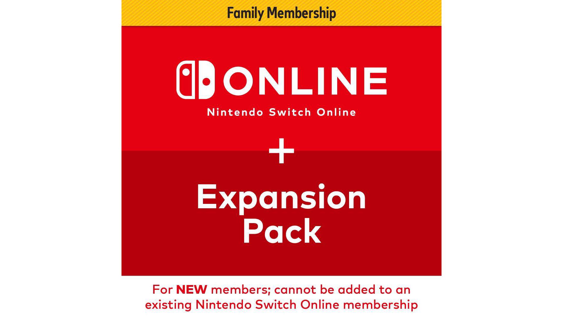Nintendo Switch Online 12-Month Family Membership Expansion Pack (Digital)