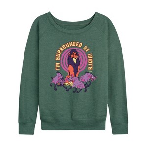 Women's - Disney - The Lion King Lightweight French Terry Wide Neck Long Sleeve Shirt - 1 of 4