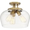 Savoy House Octave 3 - Light Semi-Flush Mount in  Warm Brass - 2 of 3